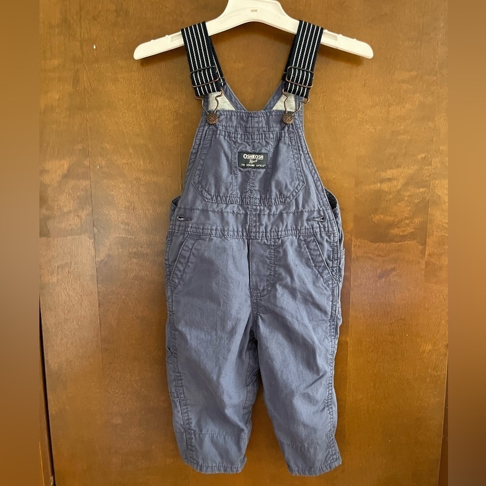 Oshkosh B’Gosh Blue Overalls Size 12m